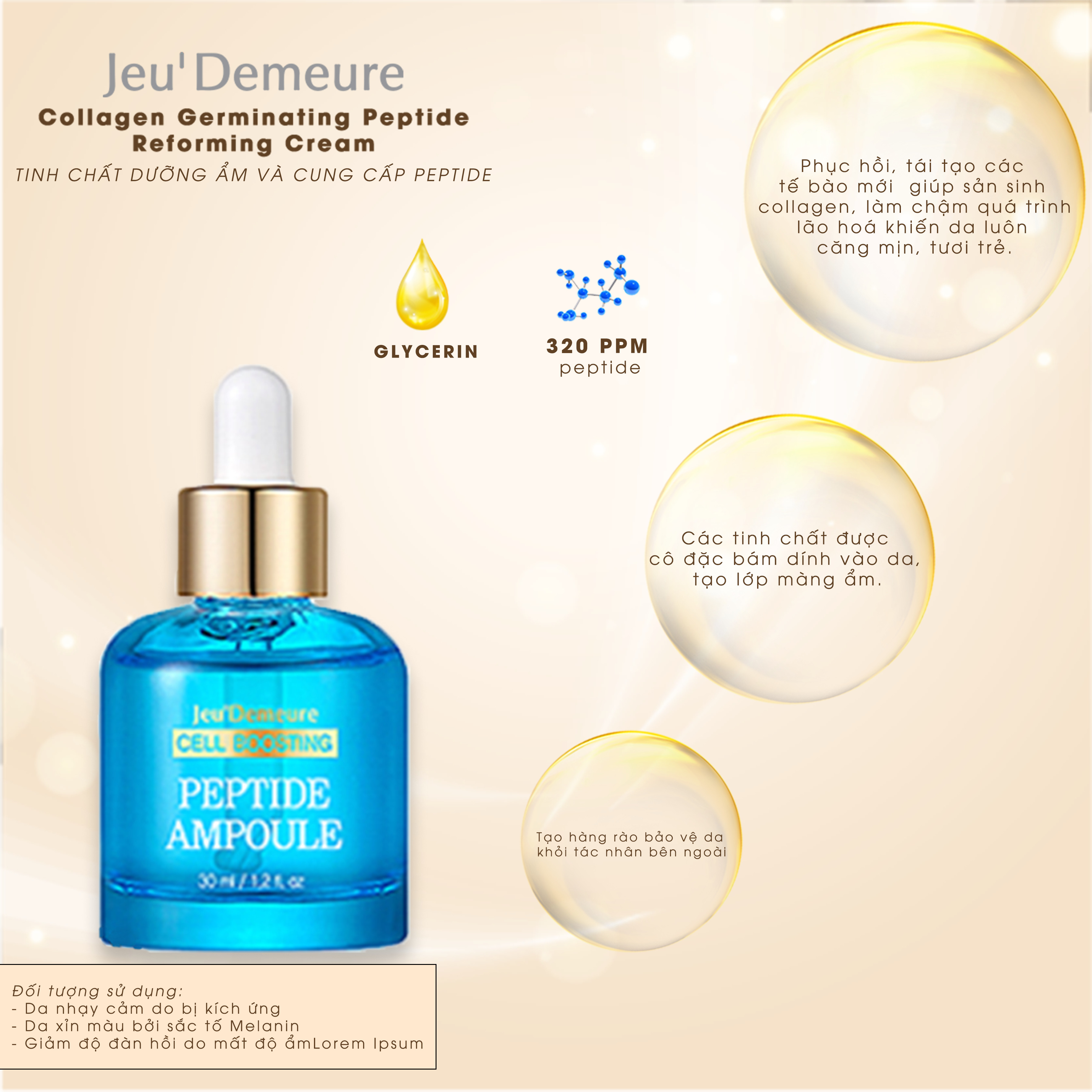 Tinh chất -Cell Boosting Peptide Ampoule Jeu Demeure